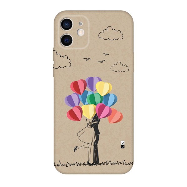 Couple With Card Baloons Back Case for iPhone 12 Pro